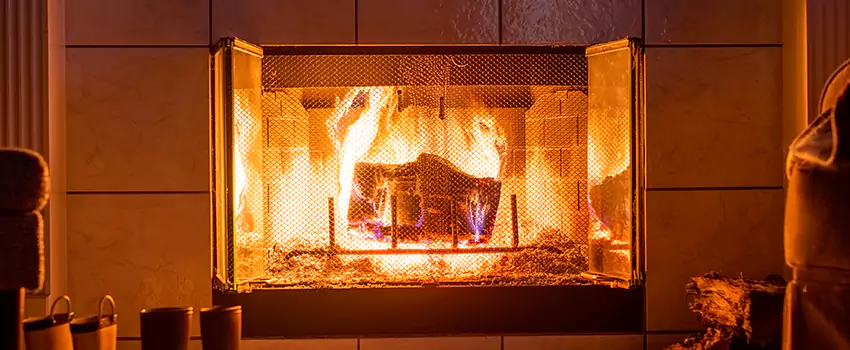 Mendota Hearth Landscape Fireplace Installation in Mableton, Georgia